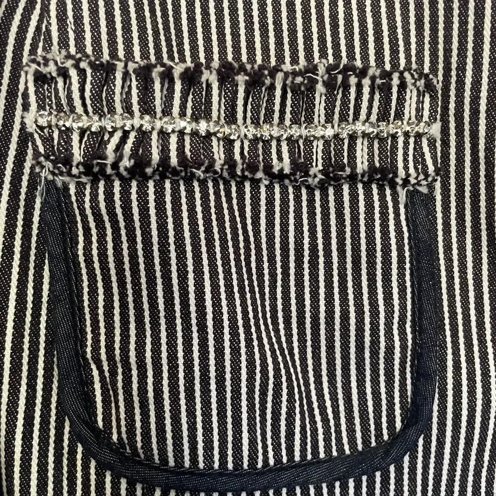 Karen Kane, jacket in size XS Ruffle Fringe with rhinestones - Picture 8 of 10
